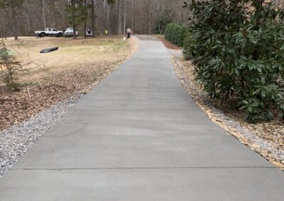 Concrete driveway project